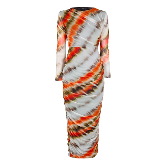 AX Paris Womens/Ladies Abstract Mesh Bodycon Dress (Cream) - Image 1
