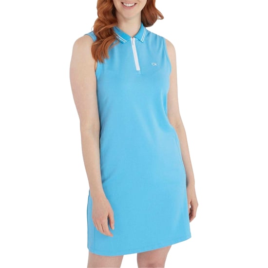 Calvin Klein Golfjurk met kraag voor dames (Blauw erfgoed) - Image 1