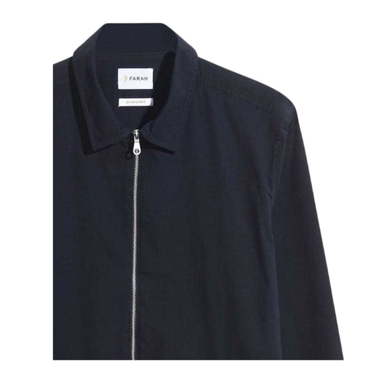 Farah Mens Full Zip Regular Long-Sleeved Jacket (True Navy) - Image 2