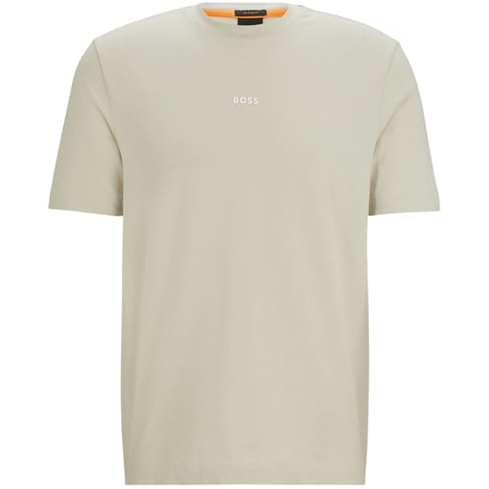 Boss Oversized T-shirt voor heren met Tchup-logo (Licht Beige) - Image 2