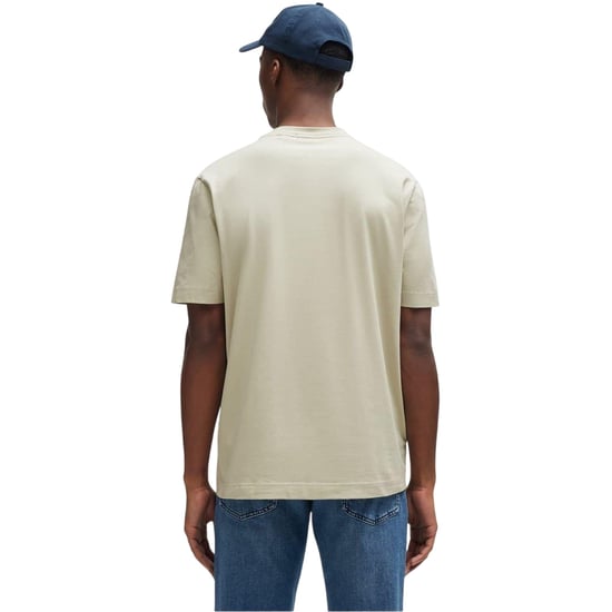 Boss Oversized T-shirt voor heren met Tchup-logo (Licht Beige) - Image 3