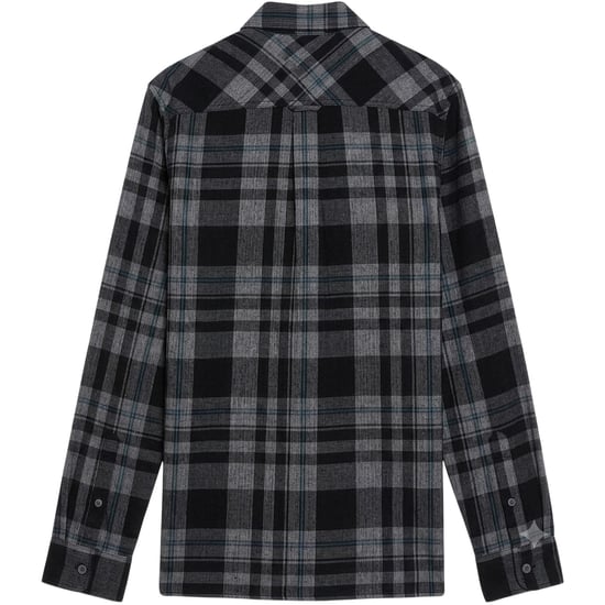 Lyle & Scott Heren Corduroy Lange Mouwen Shirt (Jet Black/Wit) - Image 2