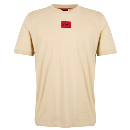 Hugo Diragolino T-shirt voor heren met logo op de borst (Beige) - Image 1