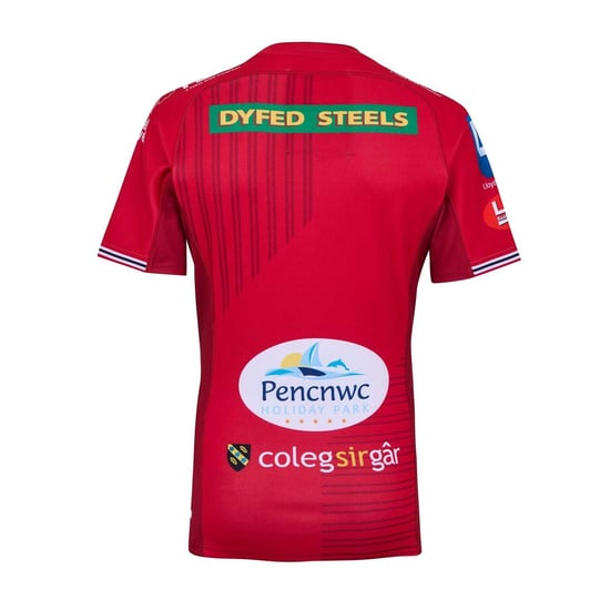 Castore Retro-rugbyshirt voor heren van Scarlets (Scarlet) - Image 2