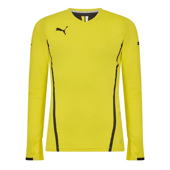 Puma King-shirt met lange mouwen voor heren (Geel) - Image 1