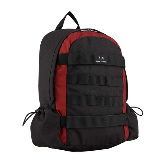 Armani Exchange Nylon rugzak (Zwart/Rood) - Image 3