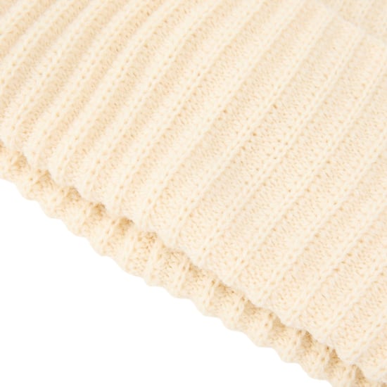 Pieces Geribde muts voor dames (Witkap grijs) - Image 3
