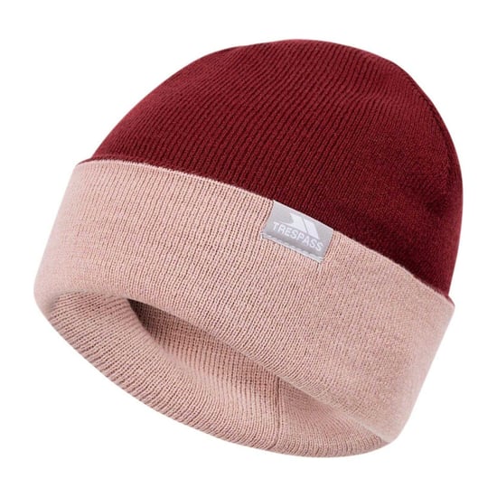 Trespass Unisex Adult Montana Ribbed Winter Beanie (Dark Cherry) - Image 1