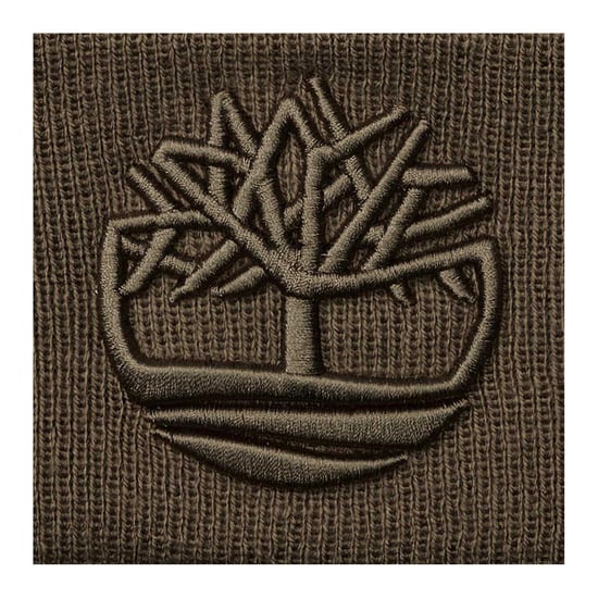 Timberland Unisex Adult Logo Ribbed Beanie (Chokladbrun) - Image 2