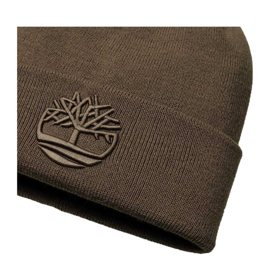 Timberland Unisex Adult Logo Ribbed Beanie (Chokladbrun) - Image 3
