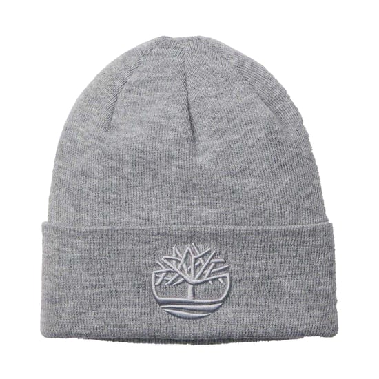 Timberland Unisex Adult Logo Ribbed Beanie (Medelgrå) - Image 1