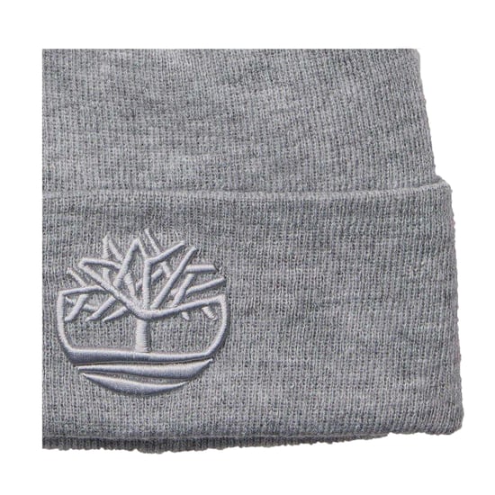 Timberland Unisex Adult Logo Ribbed Beanie (Medelgrå) - Image 2