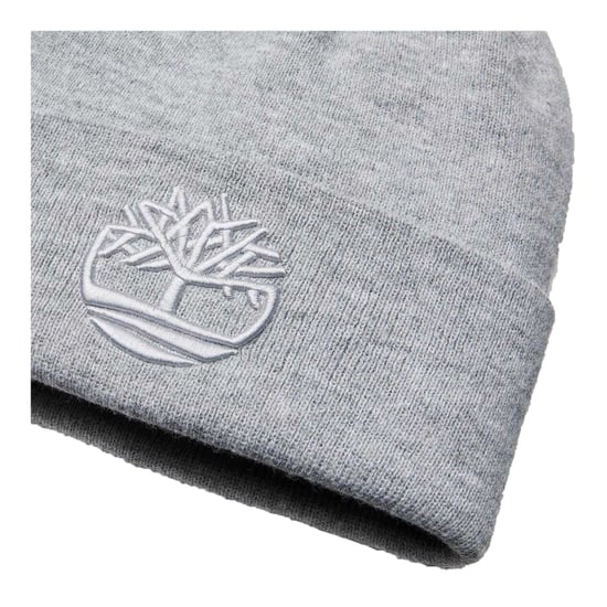 Timberland Unisex Adult Logo Ribbed Beanie (Medelgrå) - Image 3
