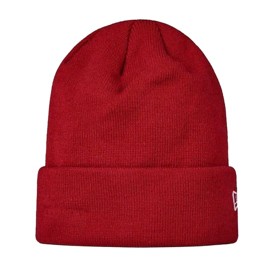 New Era Unisex Adult Essential Embroidered Logo Knitted Beanie (Red) - Image 1
