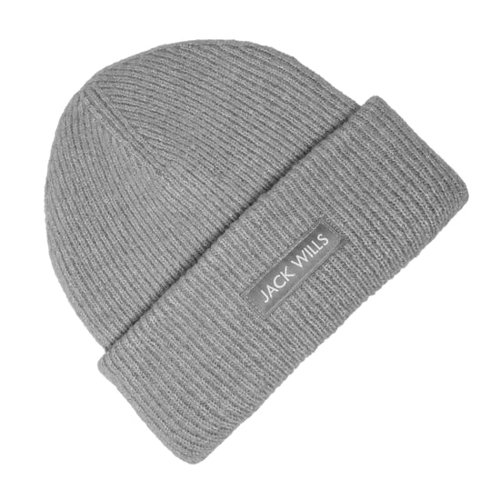 Jack Wills Ribbed Casual Beanie (Grey Marl) - Image 2