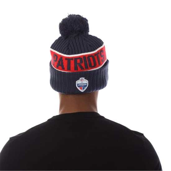 New Era Unisex Adult New England Patriots Pom Pom Beanie (Blue) - Image 2