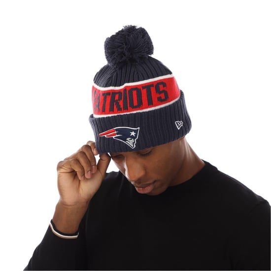 New Era Unisex Adult New England Patriots Pom Pom Beanie (Blue) - Image 3