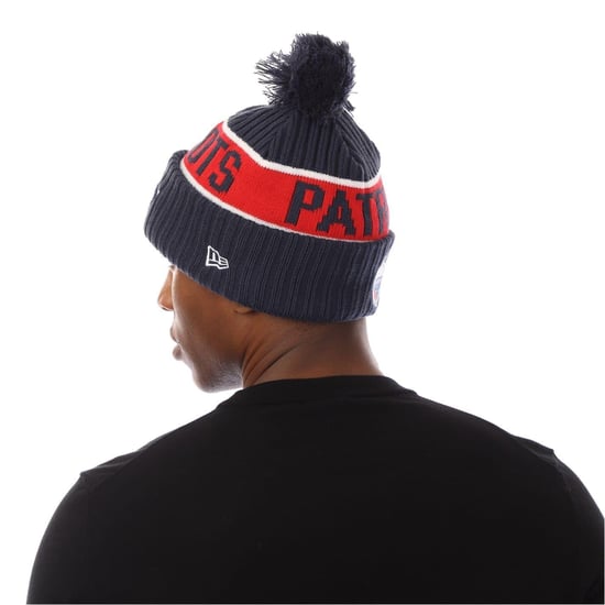 New Era Unisex Adult New England Patriots Pom Pom Beanie (Blue) - Image 4
