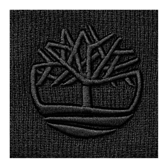 Timberland Unisex Adult Logo Ribbed Beanie (Svart) - Image 2