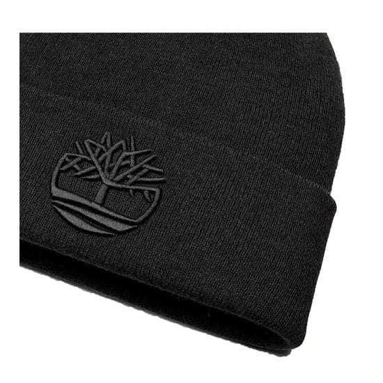 Timberland Unisex Adult Logo Ribbed Beanie (Svart) - Image 3