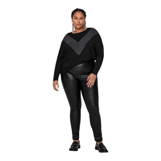Only Dames/Dames Legging Hoog Taille Leer (Zwart) - Image 1