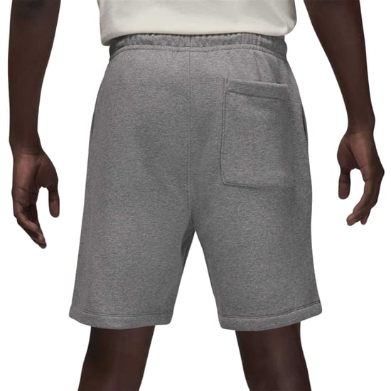 Nike Mens Air Jordan Fleece Sweat Shorts (Carbon/White) - Image 2