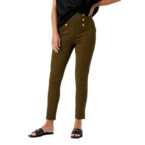 Biba Womens/Ladies Ponte Slim Leggings (Khaki Green) - Image 2