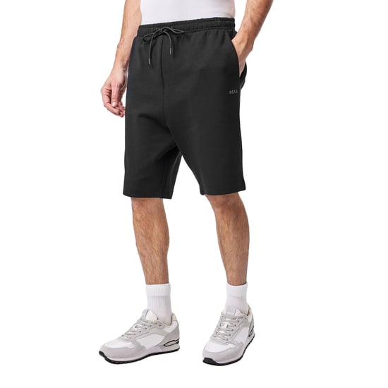 Boss Mens Drawstring Waist Sweat Shorts (Black) - Image 1