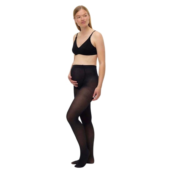 Mamalicious Dames/Dames Geometrische Legging (Zwart) - Image 1