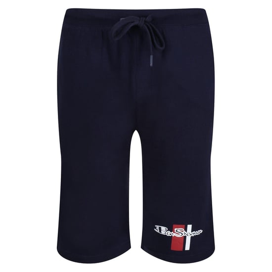 Ben Sherman Heren Logo Relaxed Fit Sweat Shorts (Marine) - Image 1