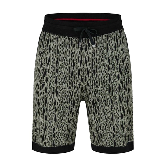 Hugo Mens Animal Print Sweat Shorts (Green Print) - Image 1