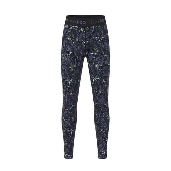 USA Pro Girls Butterfly Leggings (Black) - Image 1
