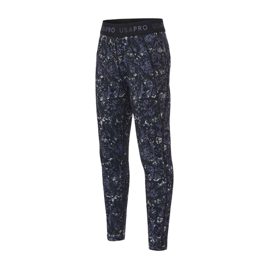 USA Pro Girls Butterfly Leggings (Black) - Image 3