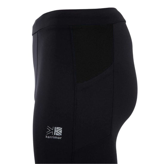 Karrimor Hardloopleggings met logo voor heren (Zwart) - Image 4
