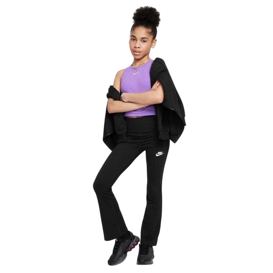 Nike Meisjes Favorieten Uitlopende Legging (Zwart/Wit) - Image 1