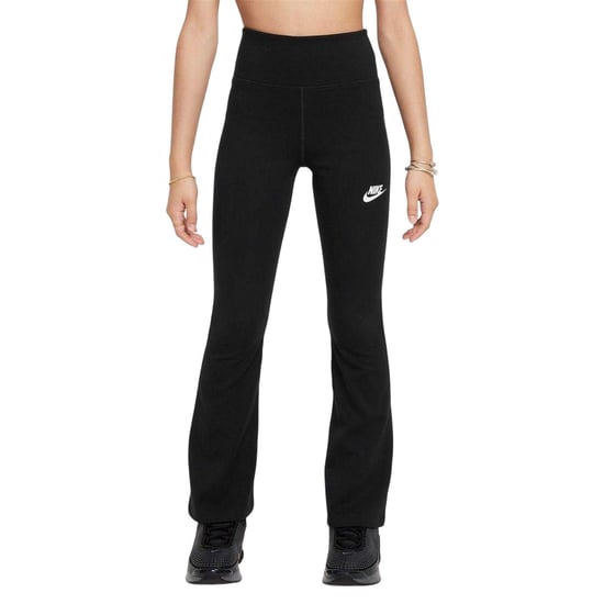 Nike Meisjes Favorieten Uitlopende Legging (Zwart/Wit) - Image 2