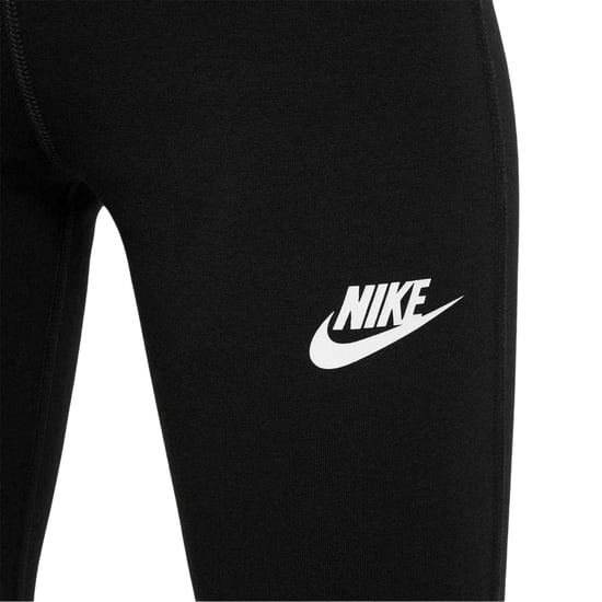 Nike Meisjes Favorieten Uitlopende Legging (Zwart/Wit) - Image 4