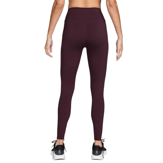 Nike Dames One Dri-FIT High Rise Tights (Bordeaux) - Image 2