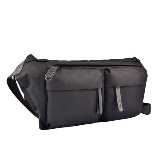Firetrap Casual midjeväska med läderdetaljer (Svart) - Image 3