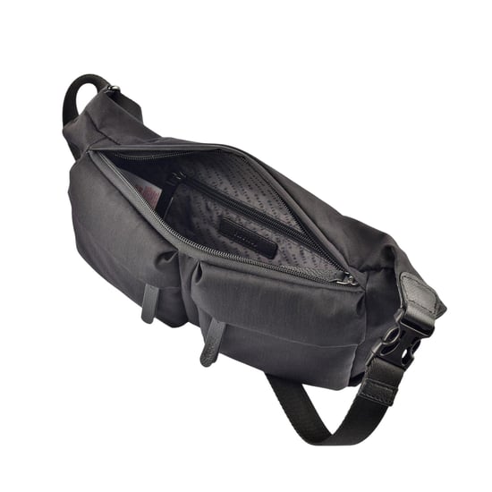 Firetrap Casual midjeväska med läderdetaljer (Svart) - Image 5