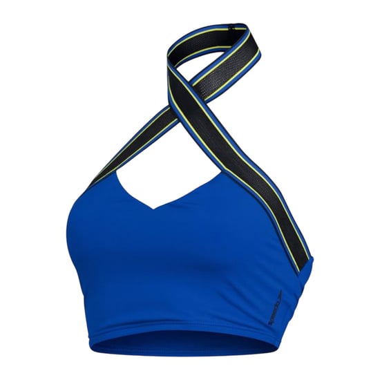Speedo Damesbikini met halternek en strepen (Blauw) - Image 1