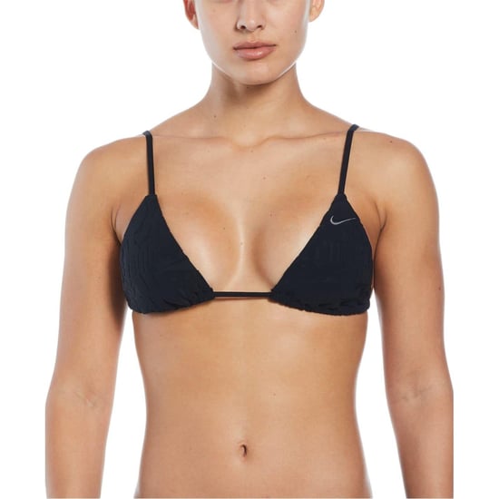 Nike Driehoekige bikinitop voor dames met strik aan de achterkant (Zwart) - Image 2