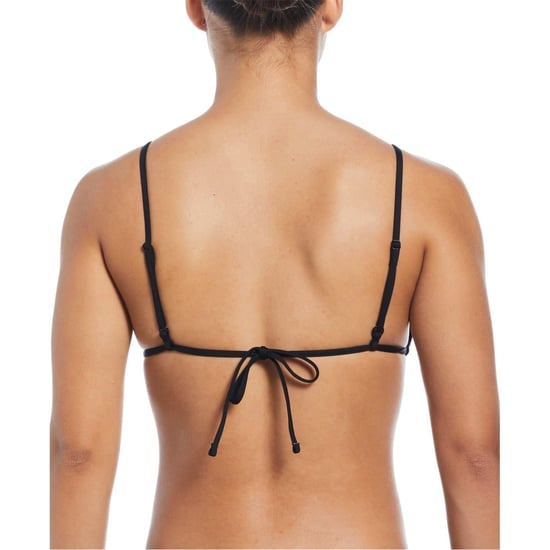 Nike Driehoekige bikinitop voor dames met strik aan de achterkant (Zwart) - Image 3
