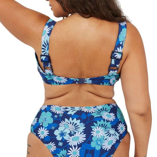 Brave Soul Bikinitop met bloemenprint voor dames (Blauw/Wit) - Image 3