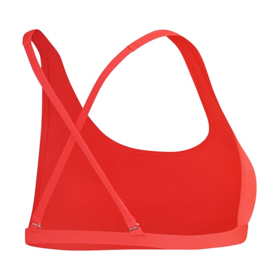 Speedo Bikinitopp med rund halsringning för kvinnor/damer (Röd) - Image 3