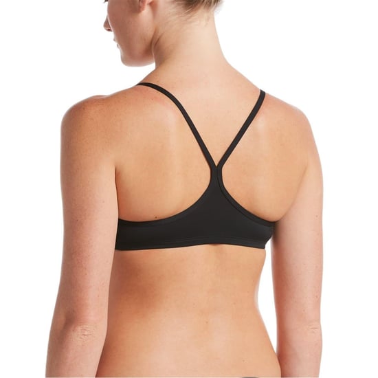 Nike Bikinitop met logo en racerback voor dames (Zwart) - Image 2