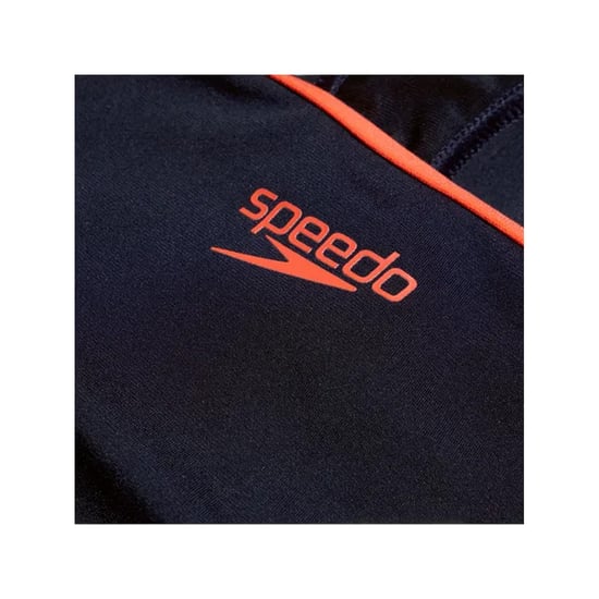 Speedo Womens/Ladies Placement Stripe Two-Piece Swimsuit (Navy/Pink) - Image 3