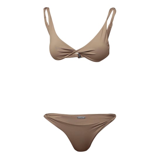 Off White Dames/Dames Minimalistische Bikini (Beige) - Image 2