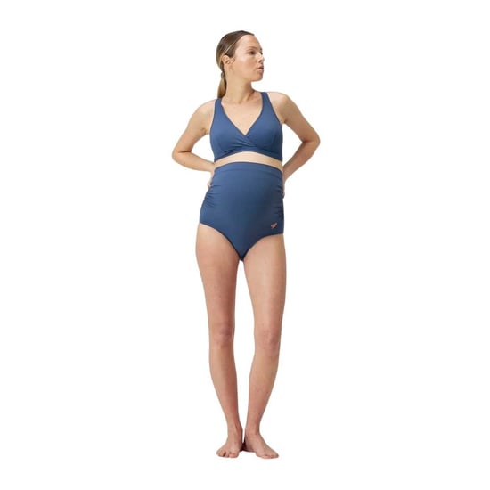 Speedo Dames/Dames Mathi Wai Zwangerschapsbikiniset met hoge taille (Blauw) - Image 1