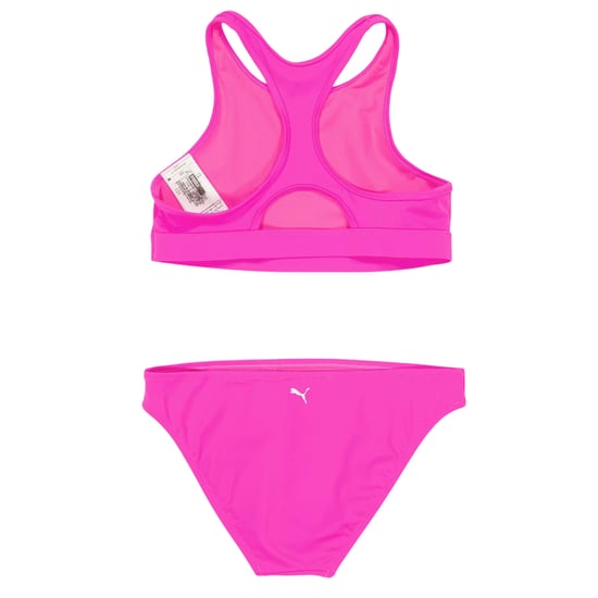 Puma Tvådelad baddräkt för dam/kvinnor (Fluorescerande rosa) - Image 2